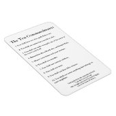 Die 10 Gebote Methodist Zuhause & Office Magnet (Rechte Seite)