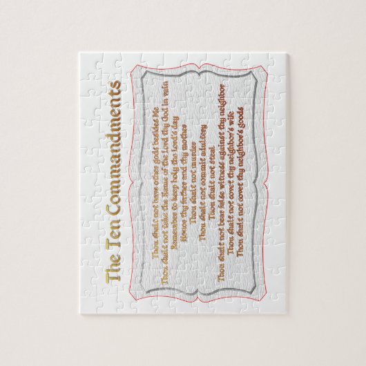 Die 10 Gebote Puzzle (Vertikal)