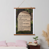Die 10 Gebote Wandteppich Mit Holzrahmen (Schlafzimmer)