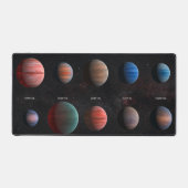 Die 10 Hot Jupiter Wasp Exoplaneten Schreibtischunterlage (Vorderseite)