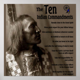 Die 10 indischen Gebote Poster