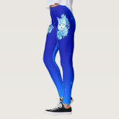 Die 10 keucht blaues Schatten-Katze Athleisure Leggings (Links)