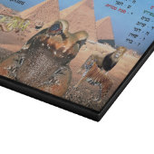 Die 10 Pest von Ägypten - Hebräer u. Englisch Schneidebrett (Ecke)