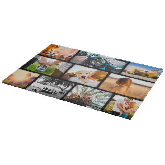 Die 10-teilige Fotomaterial wird mit der Glasfaser Schneidebrett (Ecke)