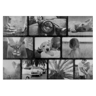 Die 10-teilige Fotomaterial wird mit der Glasfaser Schneidebrett