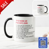 Die 10 wichtigsten Gründe, warum ich traurig bin, Tasse