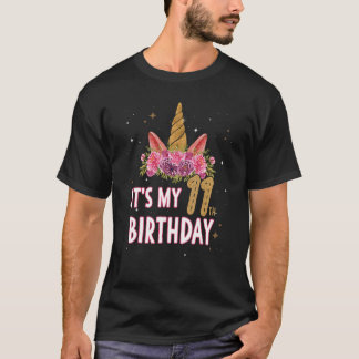 Die 11 Geburtstagssausstattungen für Kleinkind Gir T-Shirt