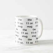 die 11 oz-Tasse Kaffeetasse (VorderseiteRechts)
