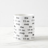 die 11 oz-Tasse Kaffeetasse (Mittel)