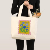 Die 12-Cent-Blumengeste Jumbo Stoffbeutel (Vorderseite (Produkt))