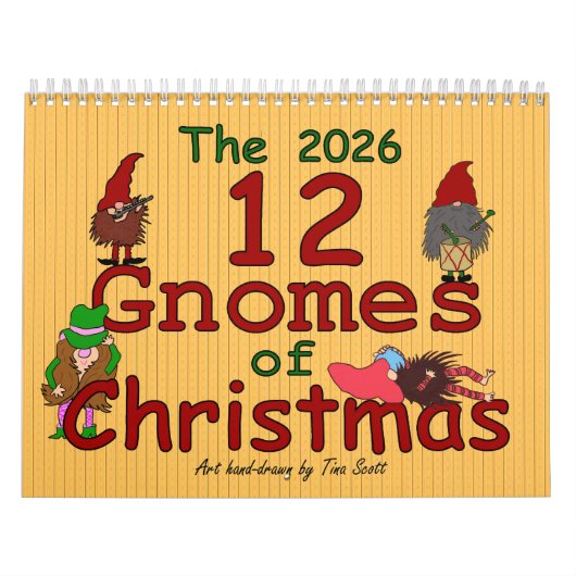 Die 12 Gnome Weihnachten 2026 Kalender (Titelbild)