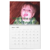 Die 12 Monate von Gefühlkleinkind Problemen. Kalender (Mär 2027)