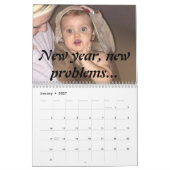 Die 12 Monate von Gefühlkleinkind Problemen. Kalender (Jan 2027)