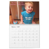 Die 12 Monate von Gefühlkleinkind Problemen. Kalender (Feb 2027)