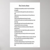 Die 12 Stufen 12 Traditionen sind ebenfalls verfüg Poster (Vorne)