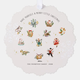 Die 12 Tage Weihnachten | FOTO Ornament Karte
