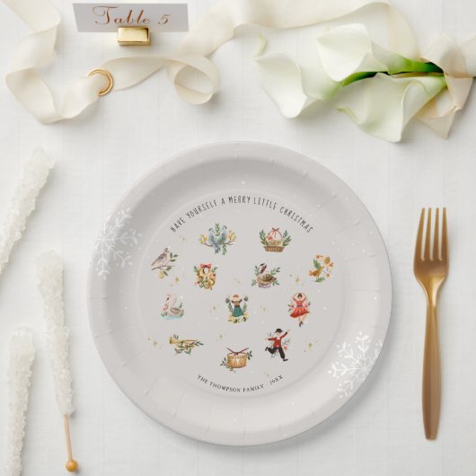 Die 12 Tage Weihnachten | FOTO Pappteller (Hochzeit)