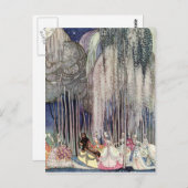 Die 12 Tanzprinzesse von Nielsen im Wald Postkarte (Vorne/Hinten)