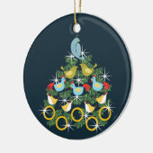 die 12 Weihnachtstage Keramik Ornament (Links)