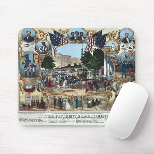 Die 15. Änderung feiern - 1870 - Mousepad (Mit Mouse)
