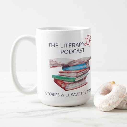 Die 15-köpfige Tasse Literary Life (Mit Donut)