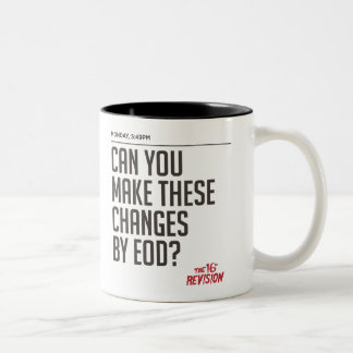 Die 16. Revision - Montag-Tasse Zweifarbige Tasse