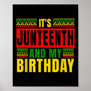 Die 186-er und mein Geburtstag Afrika Amerikaner Poster