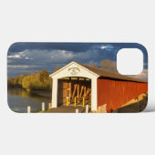 Die 1875 erbaute Medora bedeckte Brücke Case-Mate iPhone Hülle (Rückseite (Horizontal))