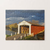 Die 1875 erbaute Medora überdachte Brücke Puzzle (Horizontal)