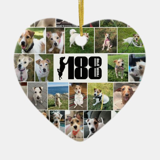 Die 188 Rettungsgruppe 2-seitiges Herz-Ornament Keramik Ornament (Vorne)