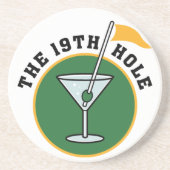 Die 19. Loch-Untersetzer Getränkeuntersetzer (Vorne)