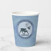 Die 1. Polar-Luftbrücke des Weihnachtsmanns Pappbecher (Vorderseite)