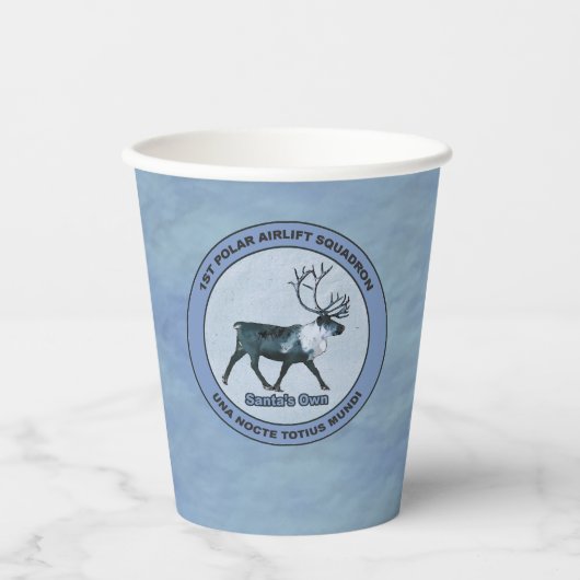 Die 1. Polar-Luftbrücke des Weihnachtsmanns Pappbecher (Vorderseite)