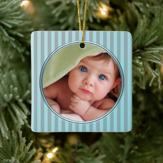 Die 1. Weihnachtsdekoration des Babys Keramikornament (Baum)