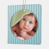 Die 1. Weihnachtsdekoration des Babys Keramikornament (Links)