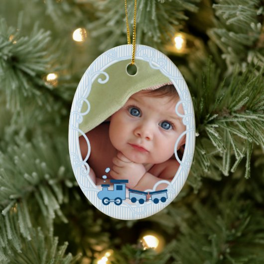 Die 1. Weihnachtsdekoration des Babys Keramikornament (Baum)