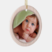 Die 1. Weihnachtsdekoration des Babys Keramikornament (Rechts)