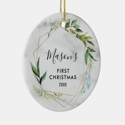 Die 1. Weihnachtszeit des modernen Babys | Baby Bo Keramik Ornament (Rechts)