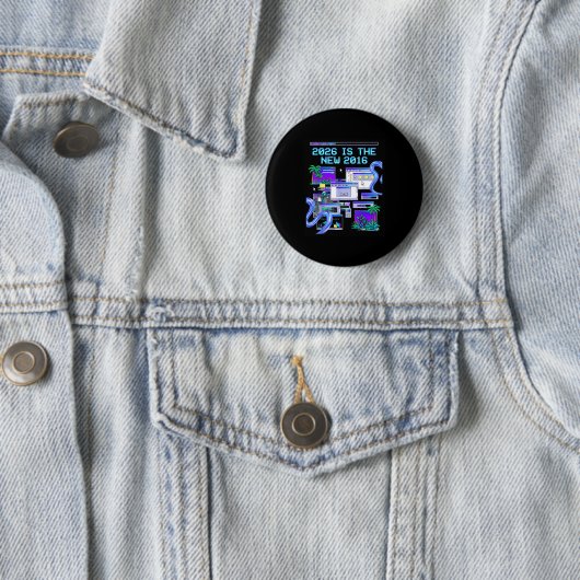 Die 2016 Vaporwave Pixel Computer Ästhetik Button (Beispiel)