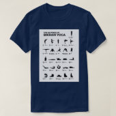 Die 26 Posen Bikram-Yoga T-Shirt (Design vorne)