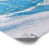 Die 2 Alpen Skistation Poster (Ecke)