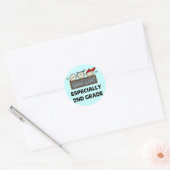 Die 2. Grade School ist Coole Tshirts und Geschenk Runder Aufkleber (Umschlag)