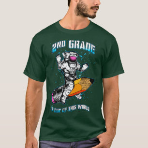 Die 2. Klasse ist außerirdisch Astronaut Zurück in T-Shirt