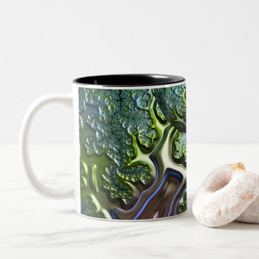Die 2-Tone-Tasse der Reise Zweifarbige Tasse (Mit Donut)