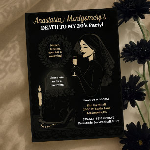 Die 30. Geburtstagsgotik der Frau stirbt an meinen Einladung