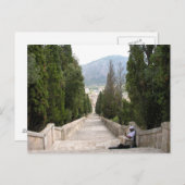 Die 365 Stufen von Calvario in Pollenca Mallorca Postkarte (Vorne/Hinten)