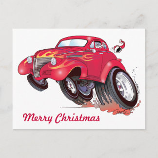 Die 39 Chevy-Postkarte des Weihnachtsmanns Feiertagspostkarte