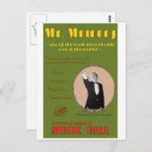 Die 39 Schritte: Werbeplakat für Herrn Memory Postkarte (Vorne/Hinten)