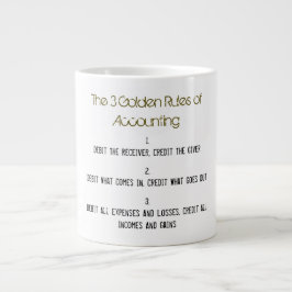 "Die 3 goldenen Rechnungslegungsregeln" Jumbo-Tasse