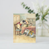 Die 3 kleinen Kätzchen suchen nach den Mitten Postkarte (Stehend Vorderseite)